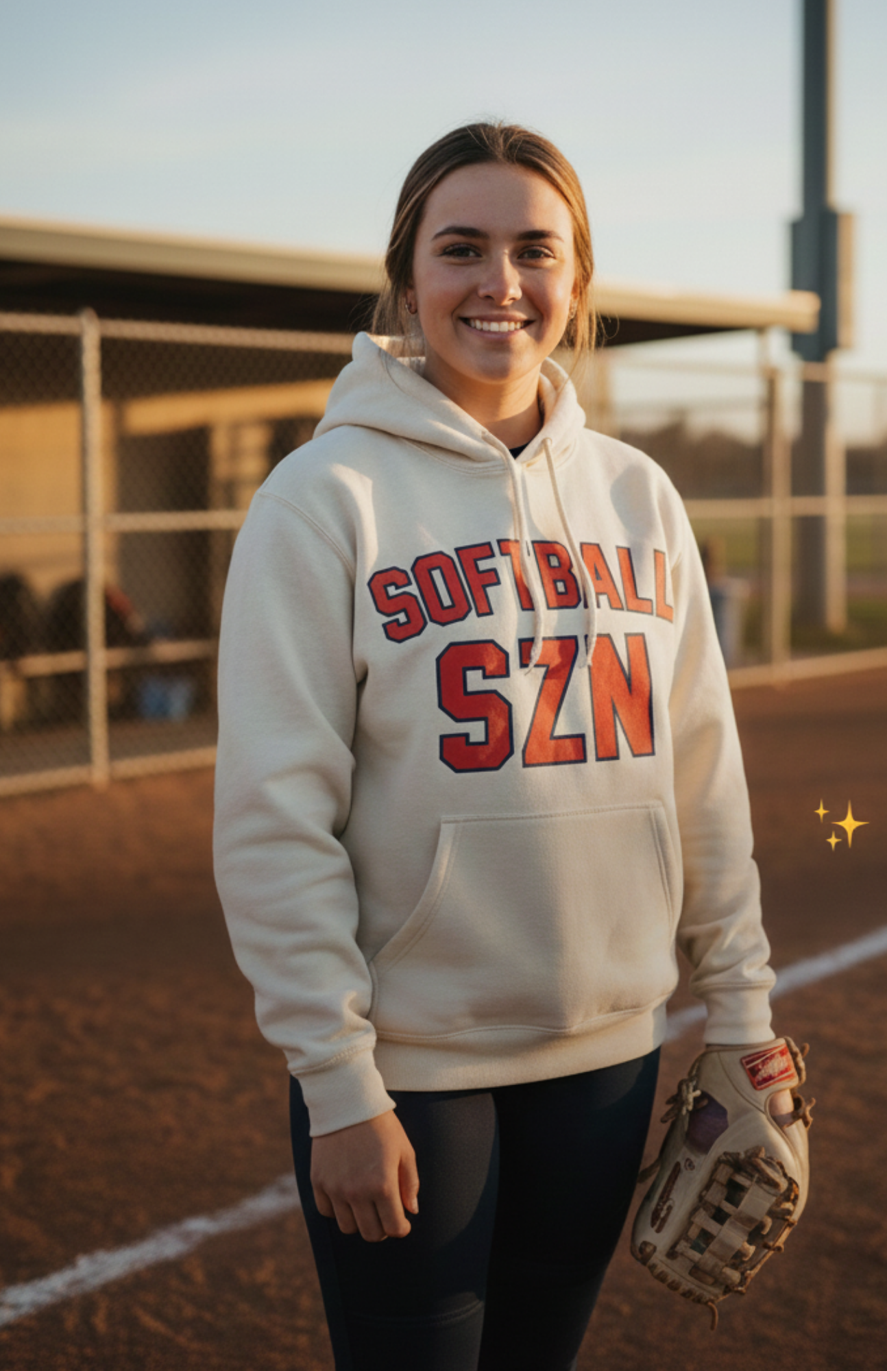 SOFTBALL SZN HOODIE: Walk-OFF White (Limited Drop)